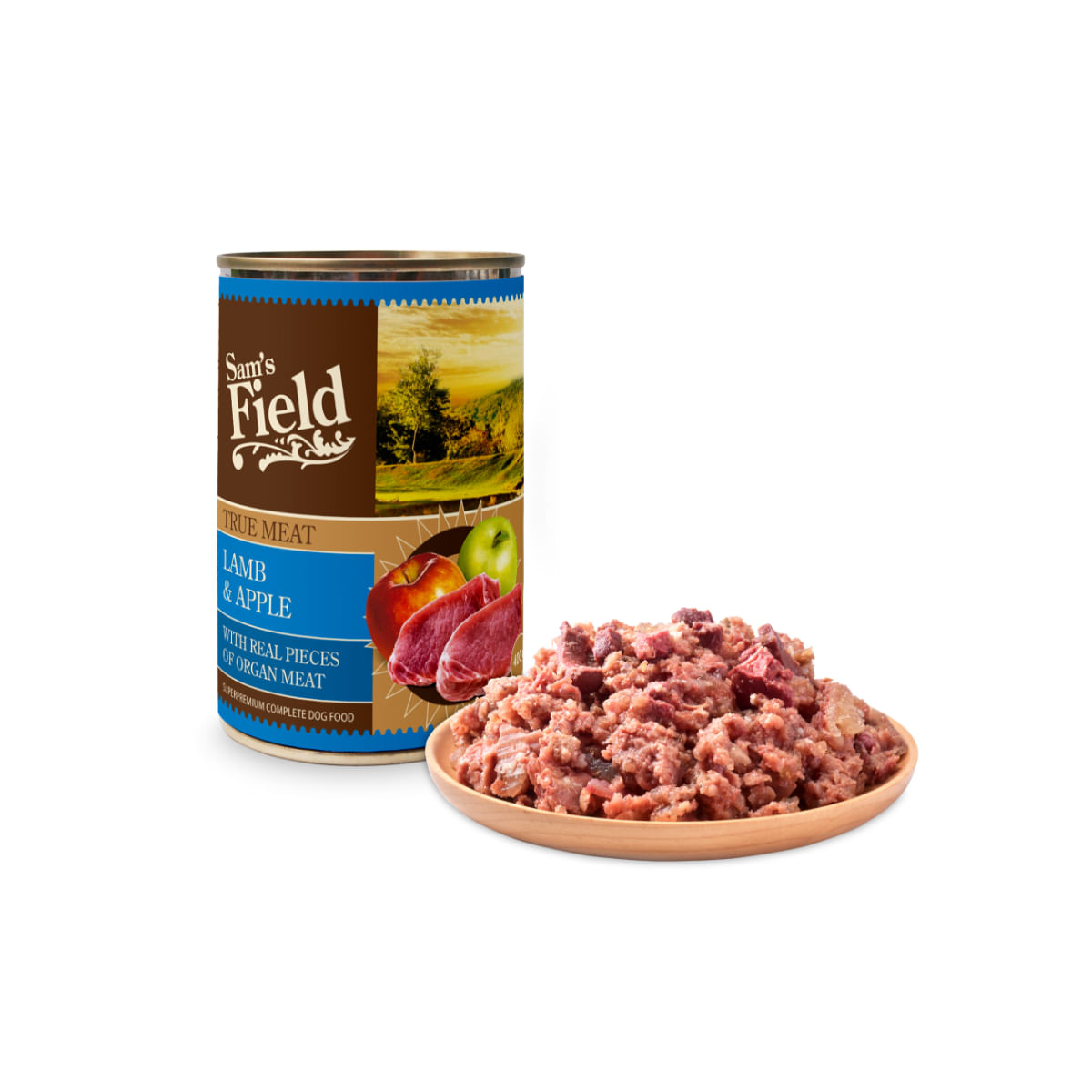 SAM'S FIELD True Meat, XS-XL, Miel și Măr, conservă hrană umedă fără cereale câini, (în aspic), 400g - poza 3