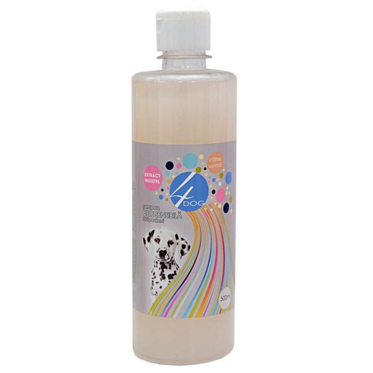 SAMPON CAINI 4DOG PIELE SENSIBILA, 500 ML - poza 1