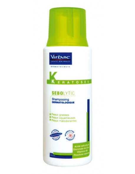 Sampon Dermatologic Sebolytic Virbac, 200 ml - poza 2