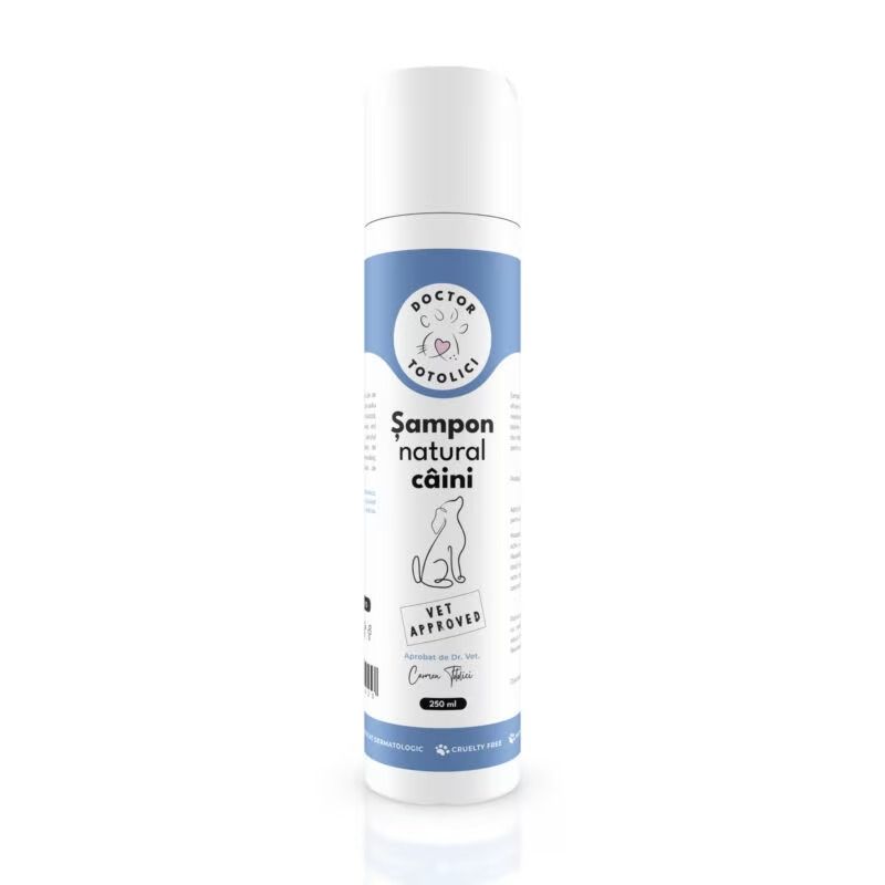Sampon natural caini Doctor Totolici, 250 ml
