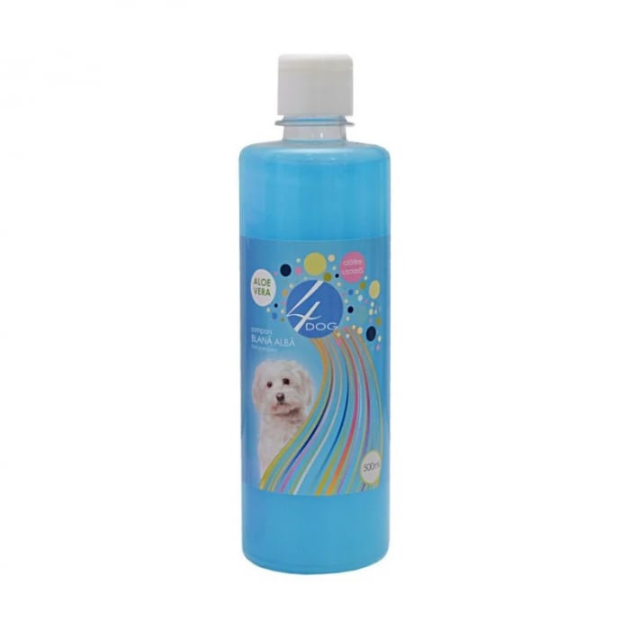 Sampon pentru caini 4Dog Blana Alba 500 ml