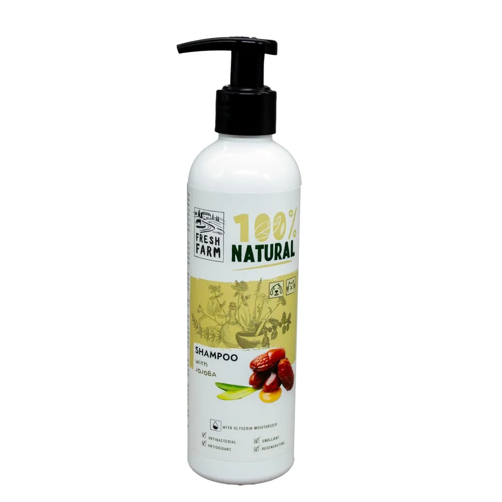 Sampon pentru caini pisici Fresh Farm Jojoba 250 ml