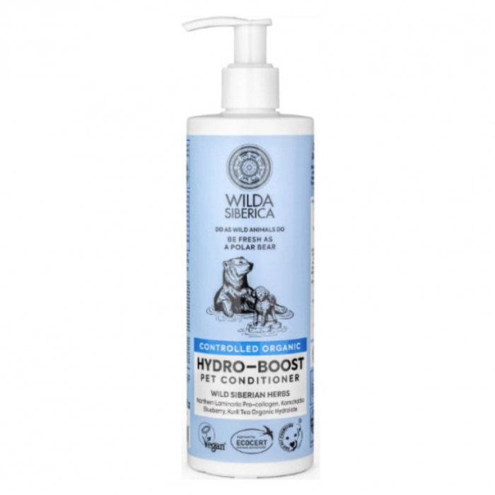 Sampon pentru caini pisici Wilda Siberica Hidratant 400 ml