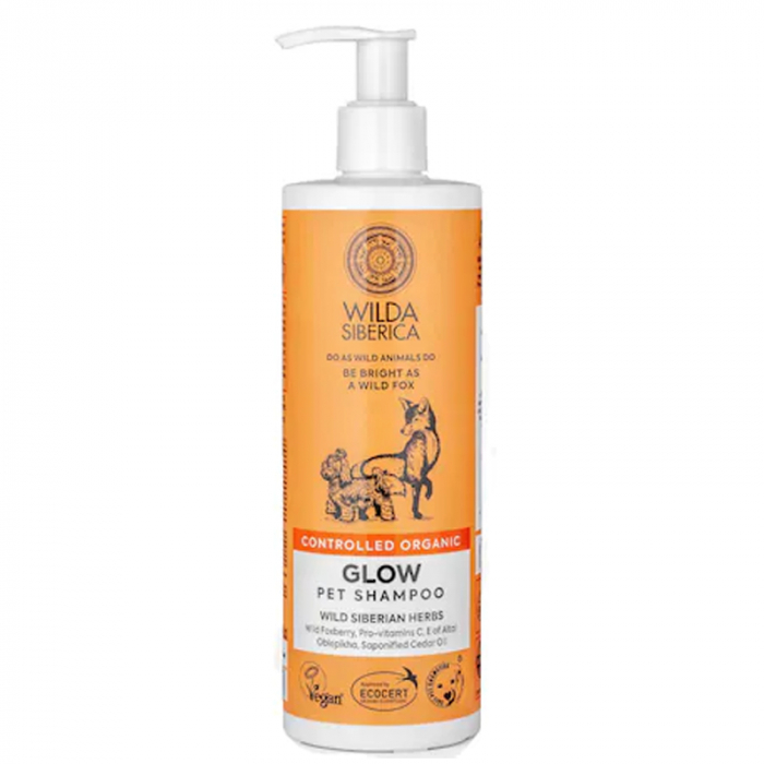 Sampon pentru caini pisici Wilda Siberica pentru stralucire 400 ml
