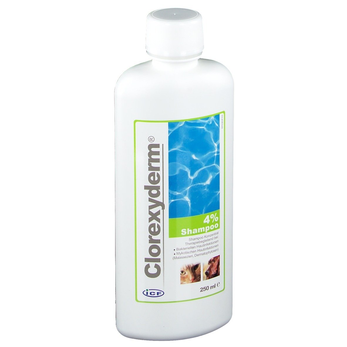Sampon pentru Caini si Pisici Clorexyderm 4%, 250 ml - poza 2