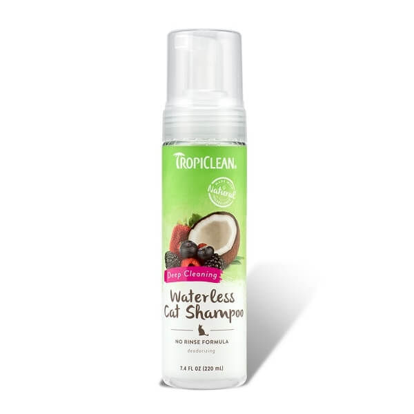 Sampon Pisici TropiClean Curatare Fara Clatire, 236 ml - poza 2