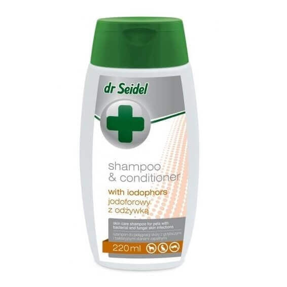 Sampon Si Balsam Pentru Caini Dr. Seidel Iodofor, 220 ml - poza 1