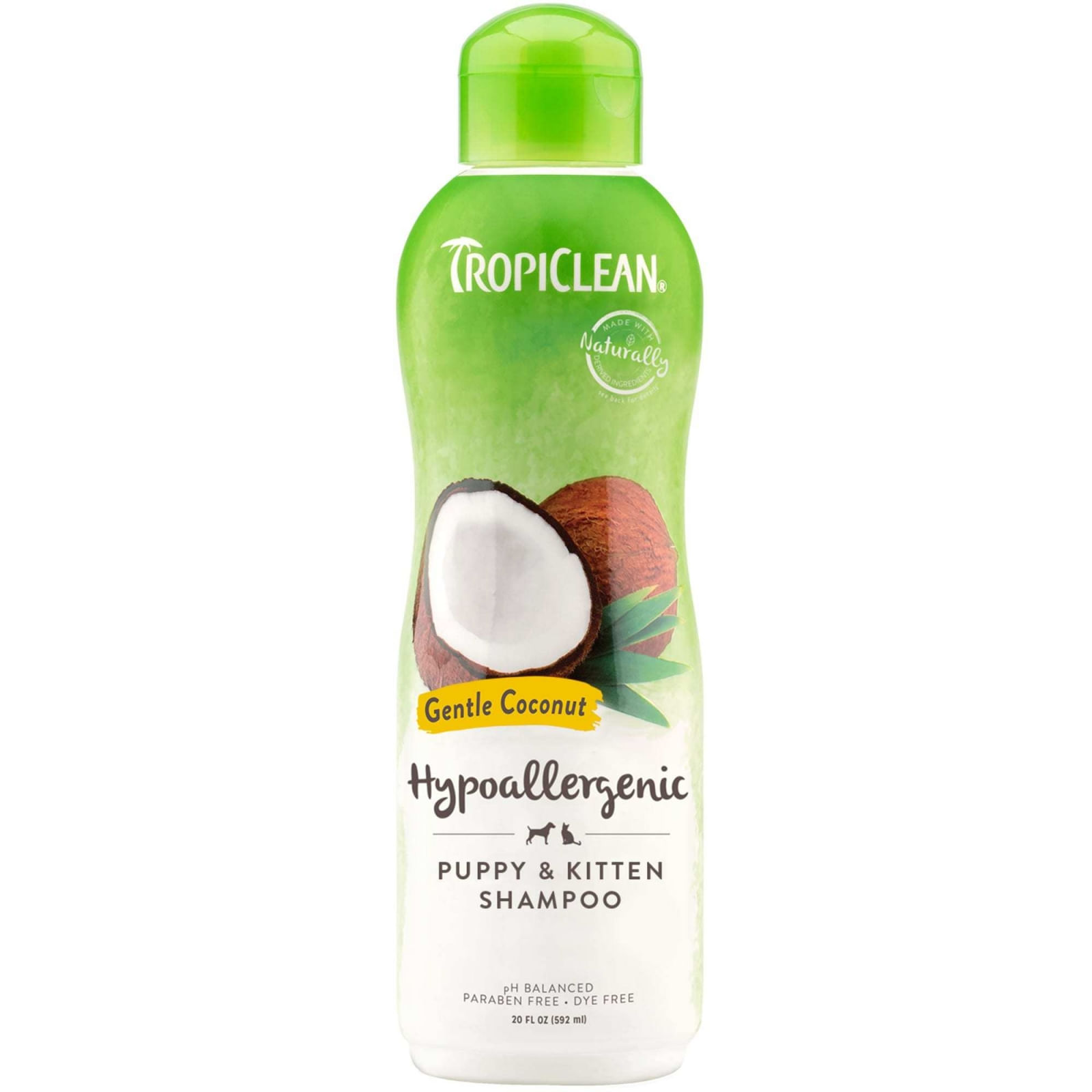 Sampon TropiClean Puppy & Kitten cu Cocos, 592 ml - poza 1