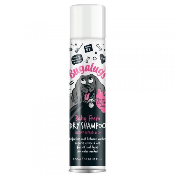 Sampon uscat pentru catelusi, Bugalugs Baby Fresh, 200 ml