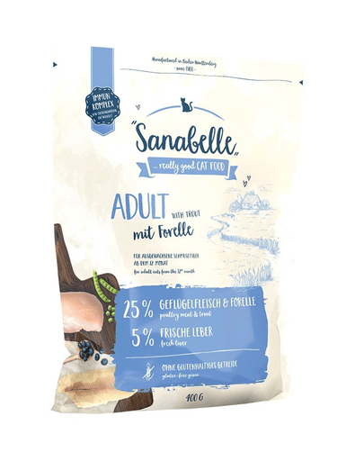SANABELLE Adult, Păstrăv și Afine, hrană uscată pisici Sanabelle Adult cu Păstrav, 400 g - poza 2
