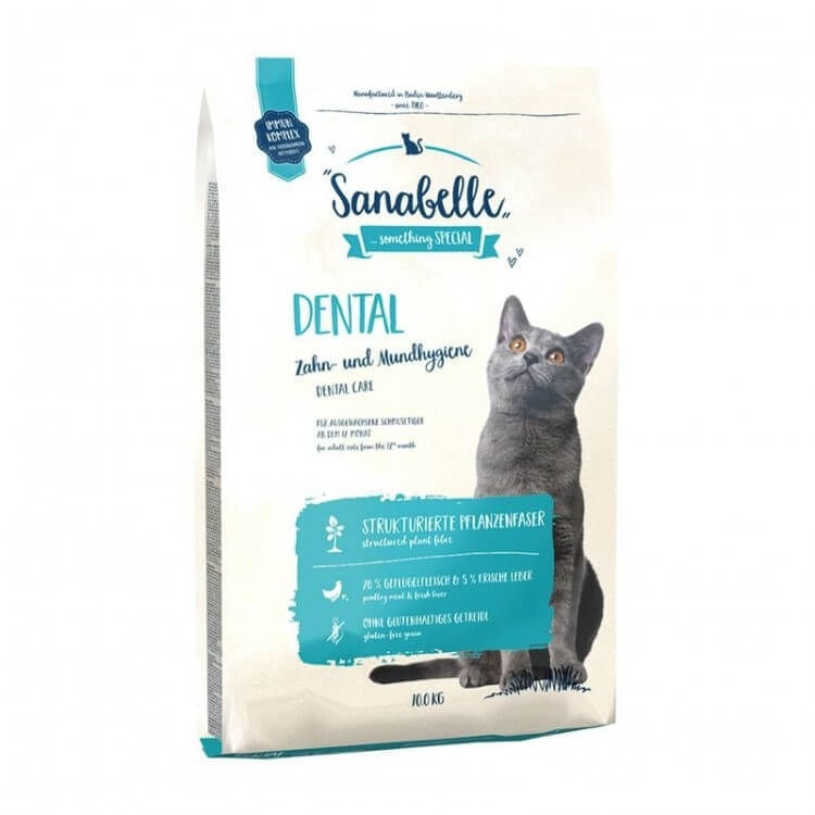 SANABELLE Dental, Pasăre, hrană uscată pisici, sensibilități dentare Sanabelle Dental, 10 kg - poza 2