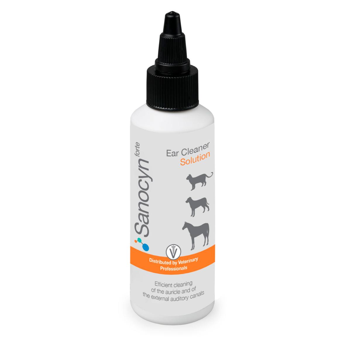 SANOCYN Forte Ear Cleaner, soluție igiena urechilor soluție câini și pisici, antibacteriană, flacon, 75ml - poza 1