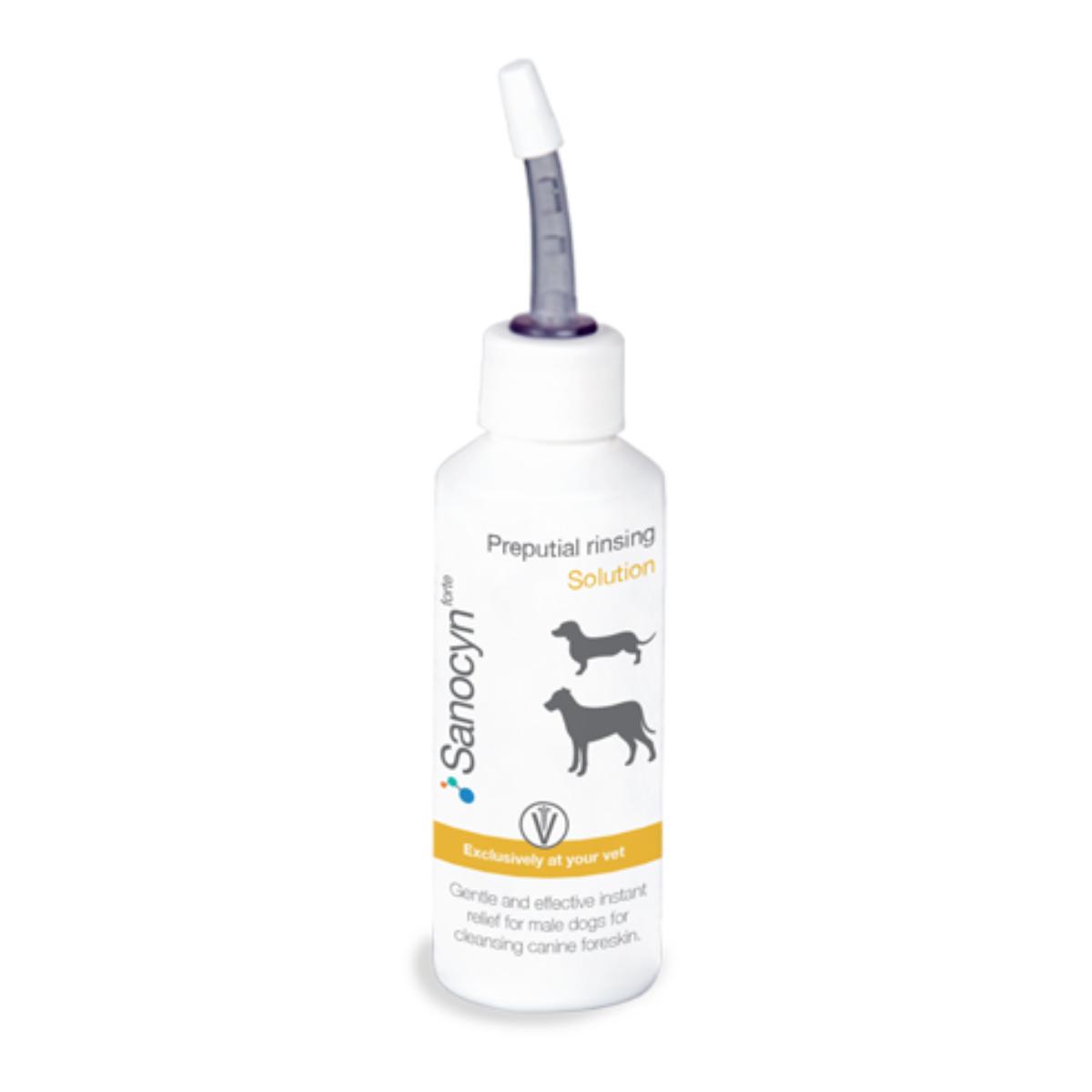 SANOCYN Forte Foreskin Cleaner, igienă intimă soluție câini, antibacteriană, flacon, 50ml - poza 1