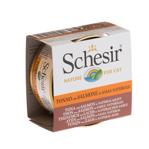 Schesir Cat Conserva Ton si Somon in Salsa 70 g - poza 1