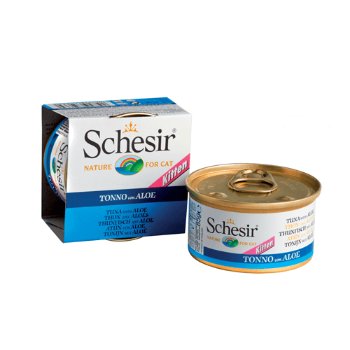 Schesir Cat Kitten Ton si Aloe 85 g - poza 2