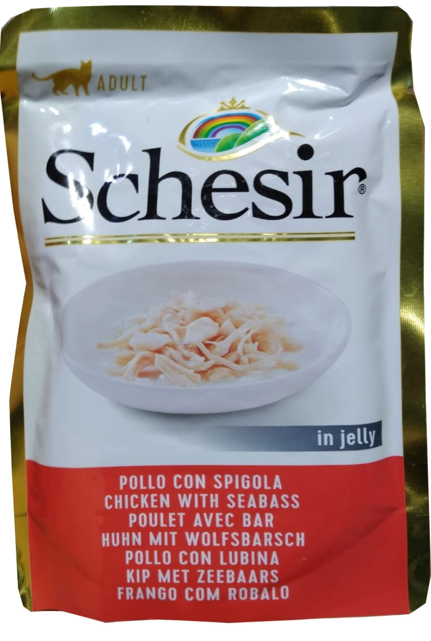 Schesir Cat Pui & Biban de Mare in Jelly, 85 g - poza 2