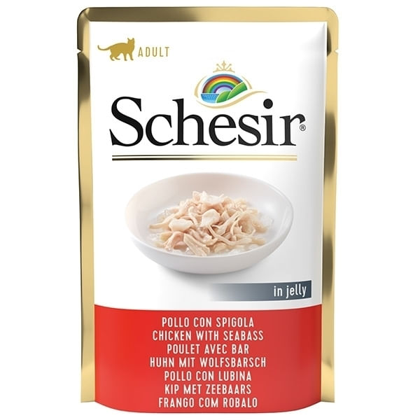 Schesir Cat Pui & Biban de Mare in Jelly, 85 g - poza 3