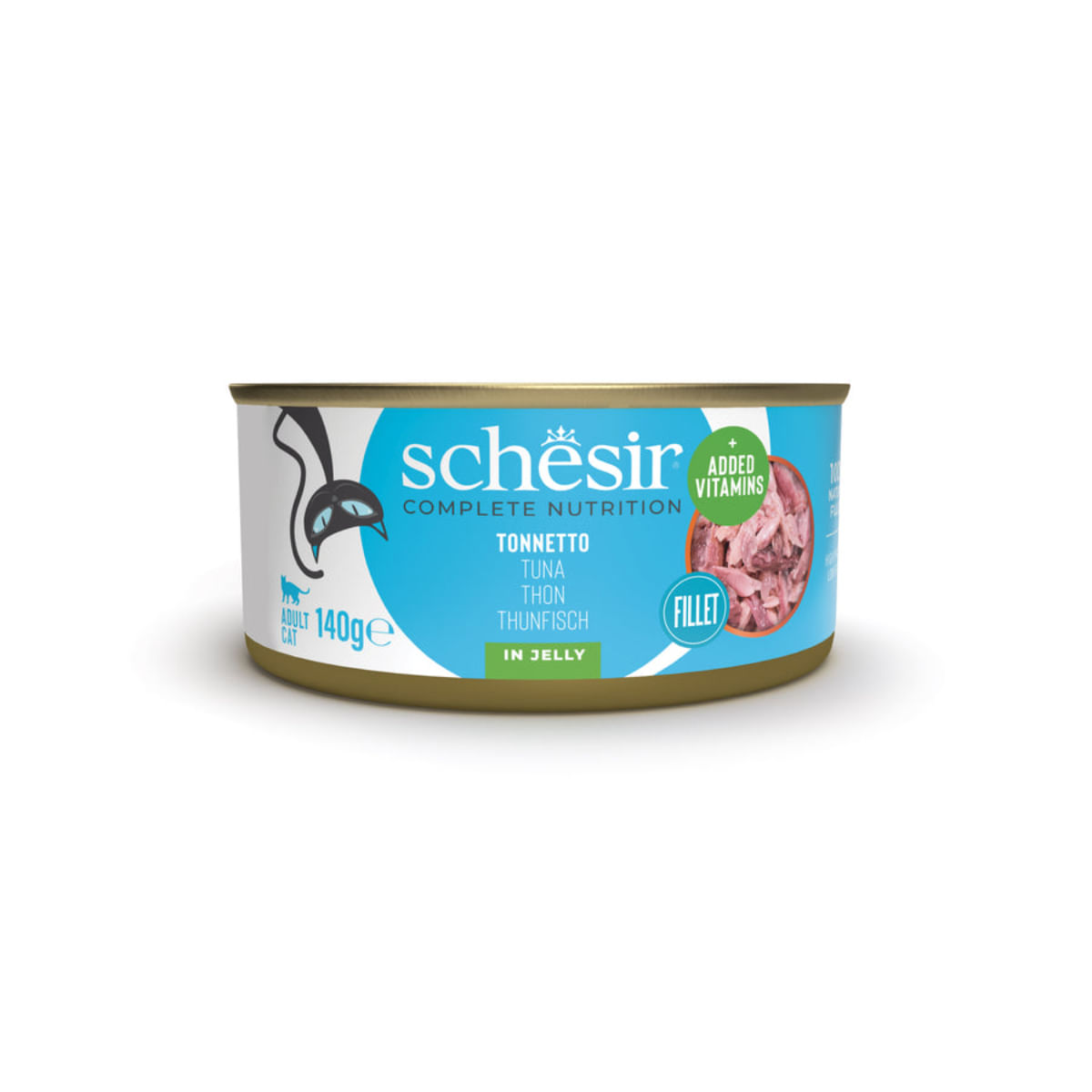 SCHESIR Complete Nutrition, Ton, conservă hrană umedă pisici, (în aspic), 140g - poza 2