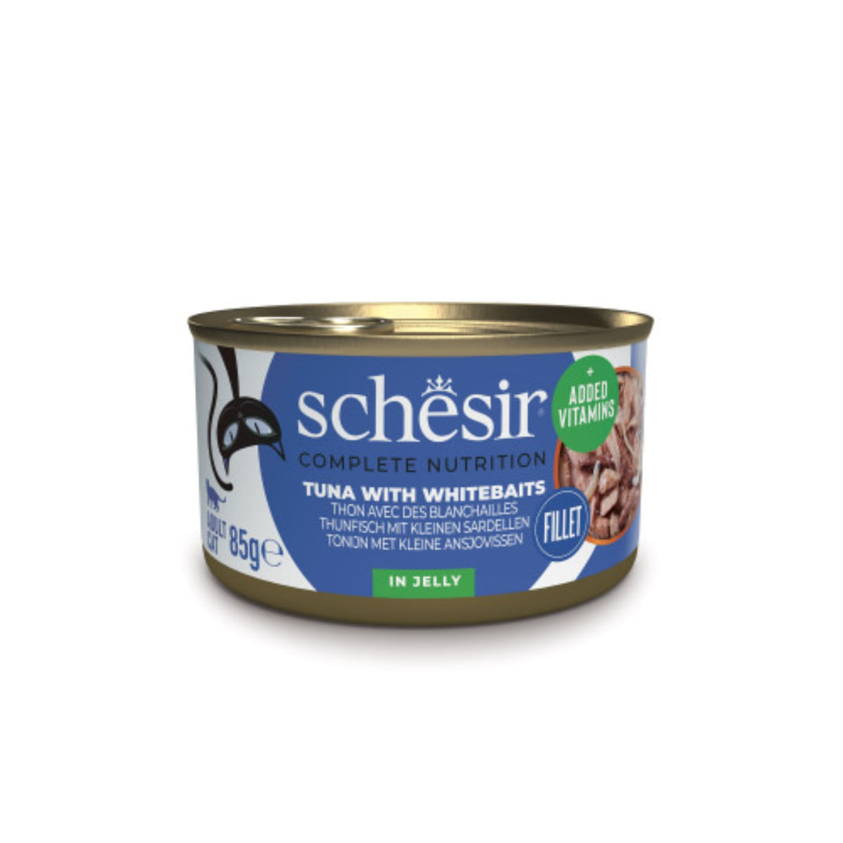 SCHESIR Complete Nutrition, Ton și Anșoa, conservă hrană umedă pisici, (în aspic), 85g - poza 2