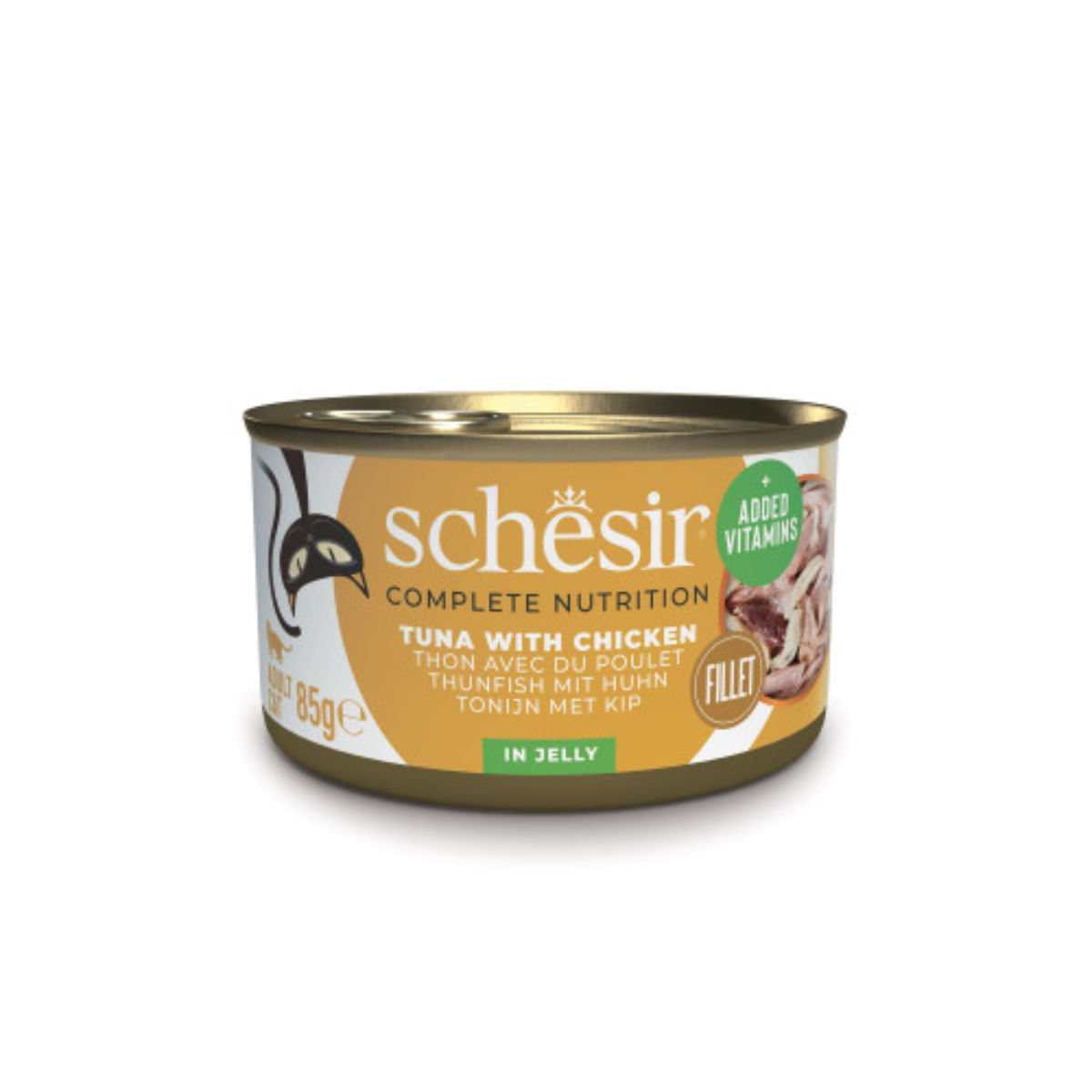 SCHESIR Complete Nutrition, Ton și Pui, conservă hrană umedă pisici, (în aspic), 85g - poza 1
