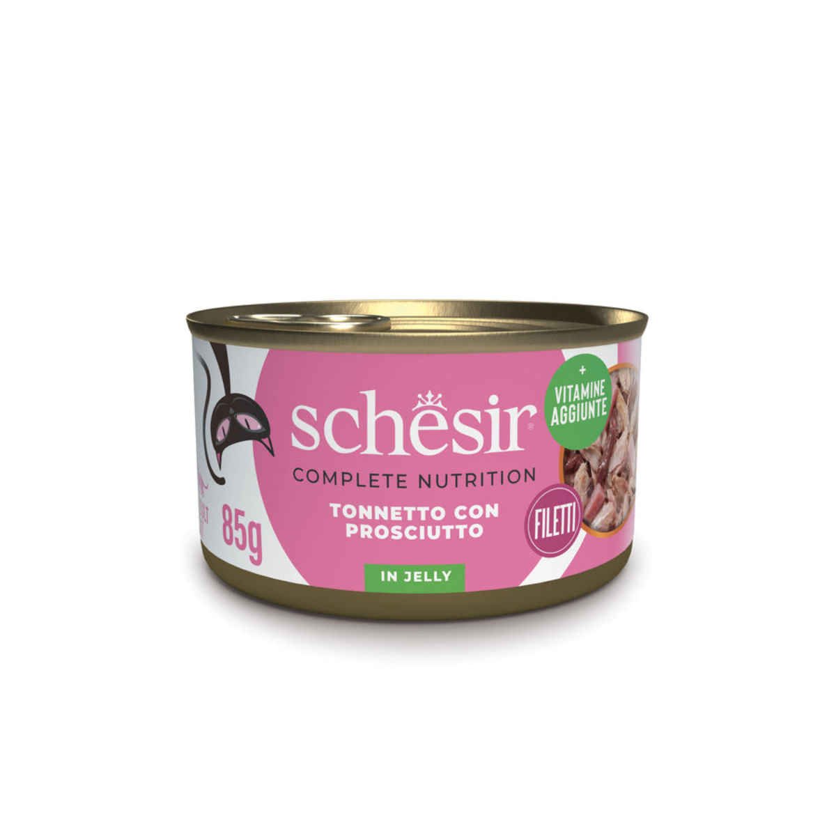 SCHESIR Complete Nutrition, Ton și Șuncă, conservă hrană umedă pisici, (în aspic), 85g - poza 1