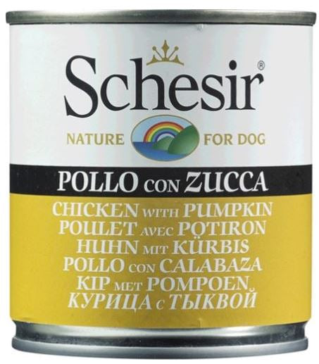 SCHESIR Conservă pentru câini, cu Pui şi dovleac 285g