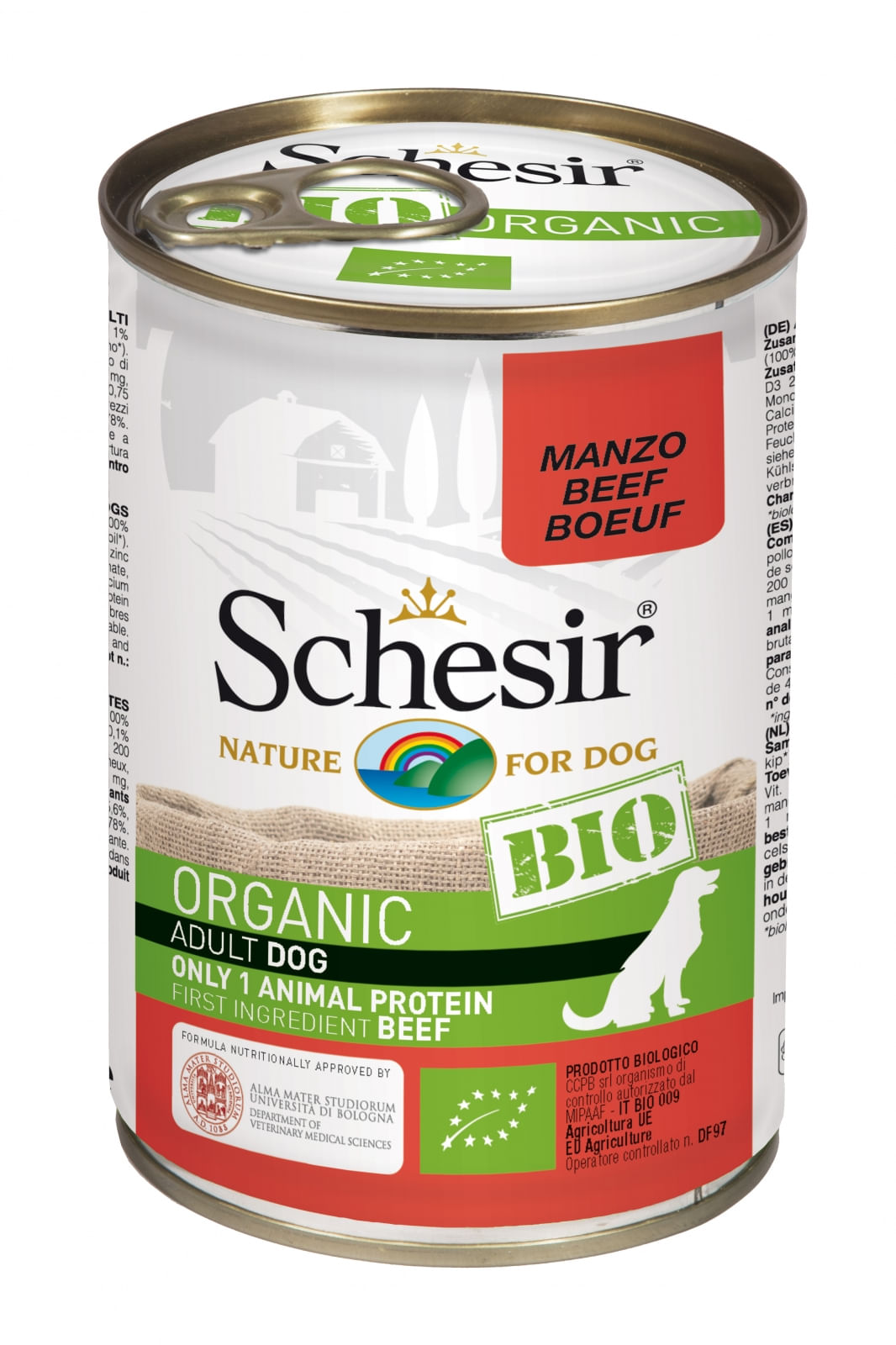 Schesir Dog Bio Adult cu Vită, 400 g - poza 1