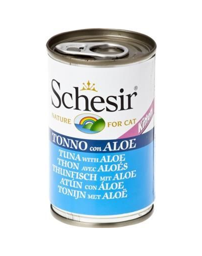 SCHESIR Hrană umedă pentru pisoi, cu ton și aloe 140 g