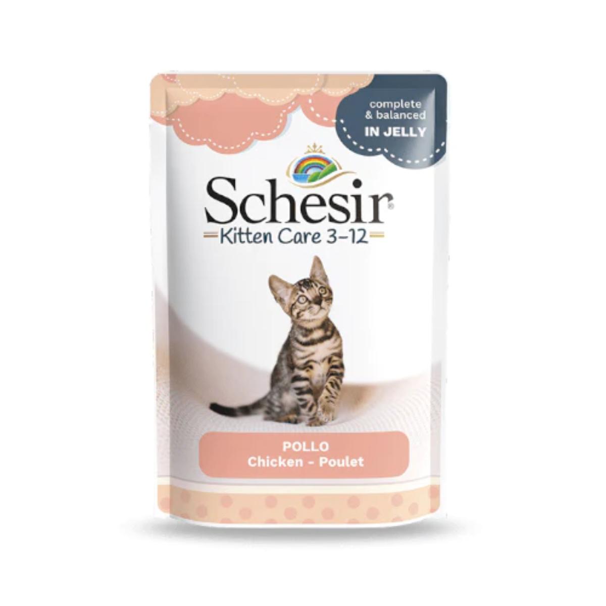 Schesir Kitten Pui in Jelly, 85 g - poza 1