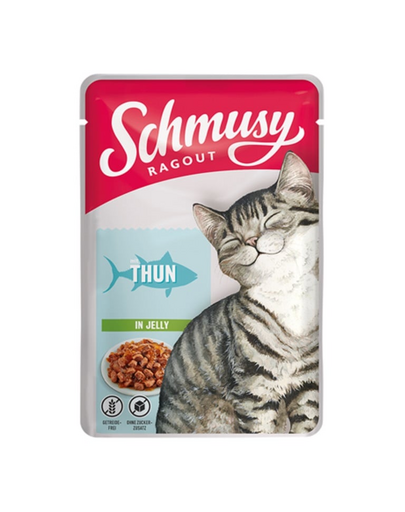SCHMUSY RAGOUT ton in aspic hrana pentru pisica 22x100 g