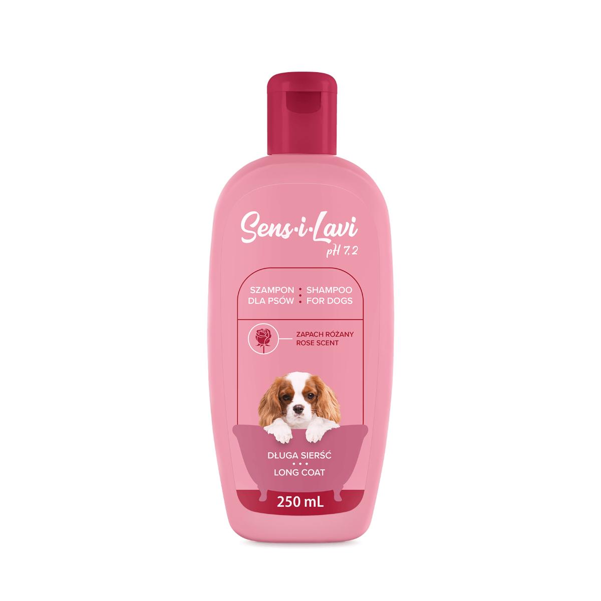 SENS-I-LAVI Long Coat, șampon câini, păr lung, Trandafir, flacon, 250ml - poza 1