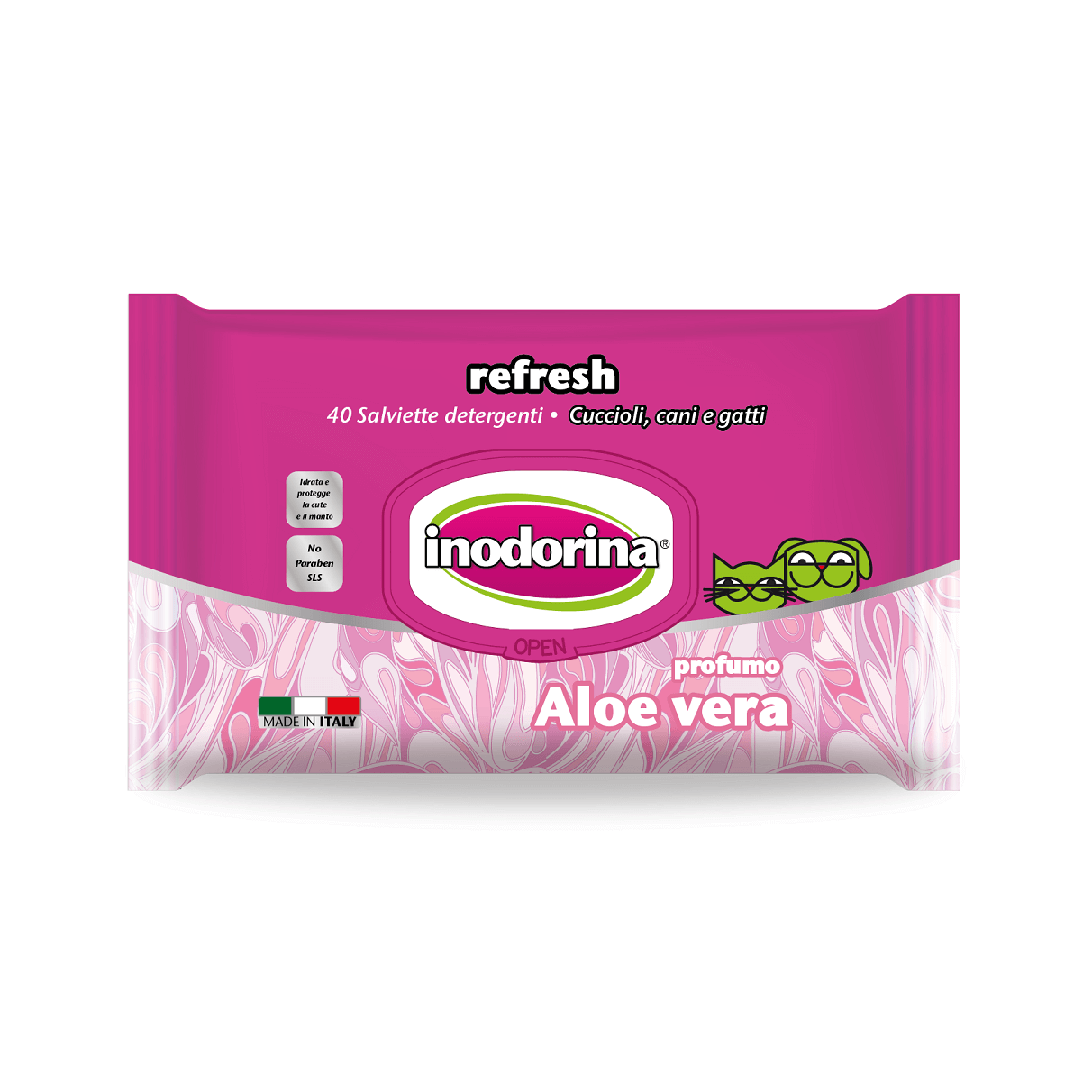 Servetele Inodorina Refresh Aloe Vera, 40 Buc - poza 1