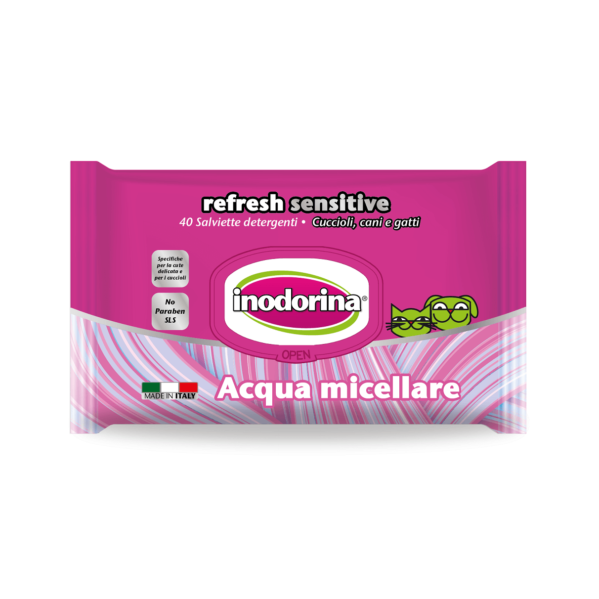 Servetele Inodorina Refresh Sensitive Acqua Micellara 40 Buc - poza 1