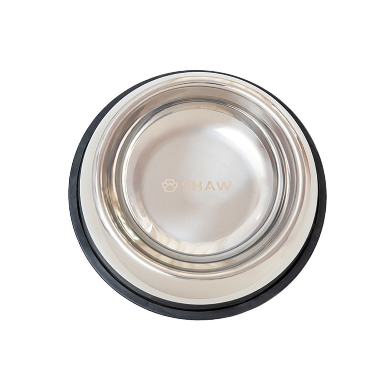 SHAW, castron câini, rotund, antiderapant, inox, argintiu, S-L(⌀26cm) - poza 4