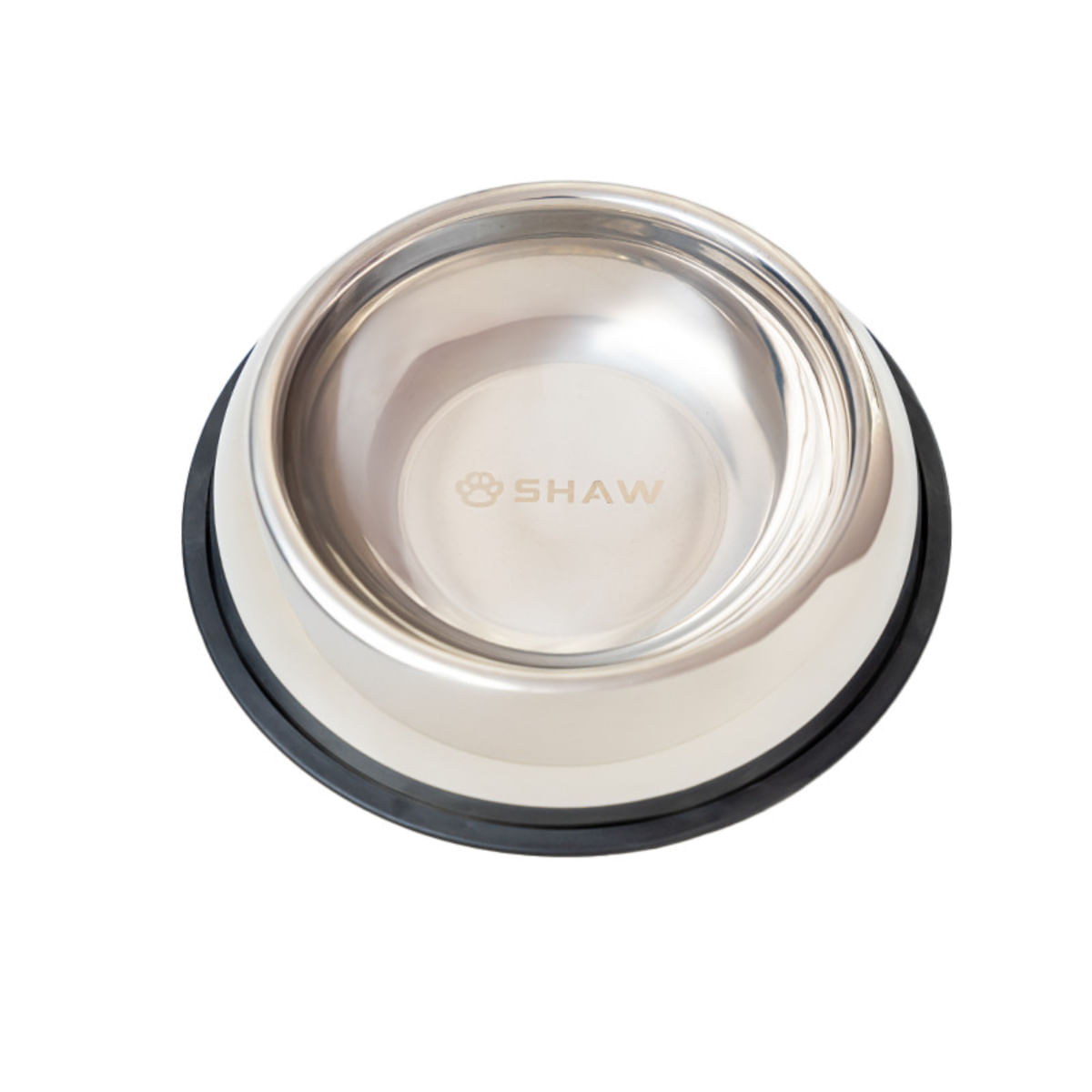 SHAW, castron pisici, rotund, antiderapant, inox, argintiu, ⌀16cm - poza 3