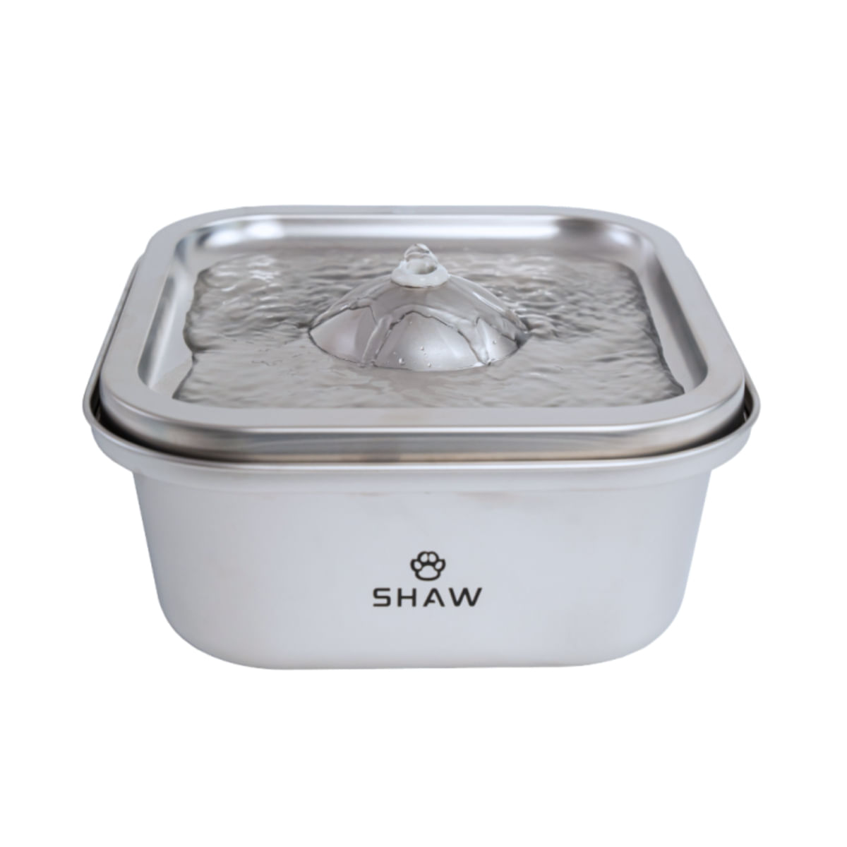 SHAW Clasic 8, fântână câini, pătrat, aplicație mobilă, inox SHAW Clasic 8, fântână câini și pisici, pătrat, aplicație mobilă, inox, argintiu, XS-M(4l) - poza 4