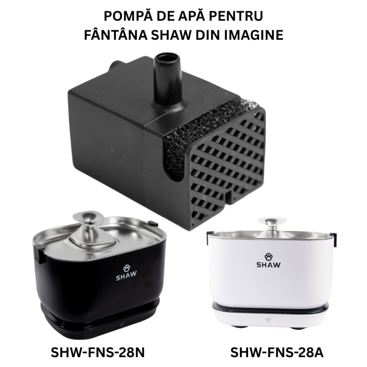 SHAW Pompă PRO V3 Smart, pompă fântână câini și pisici, 1buc - poza 2