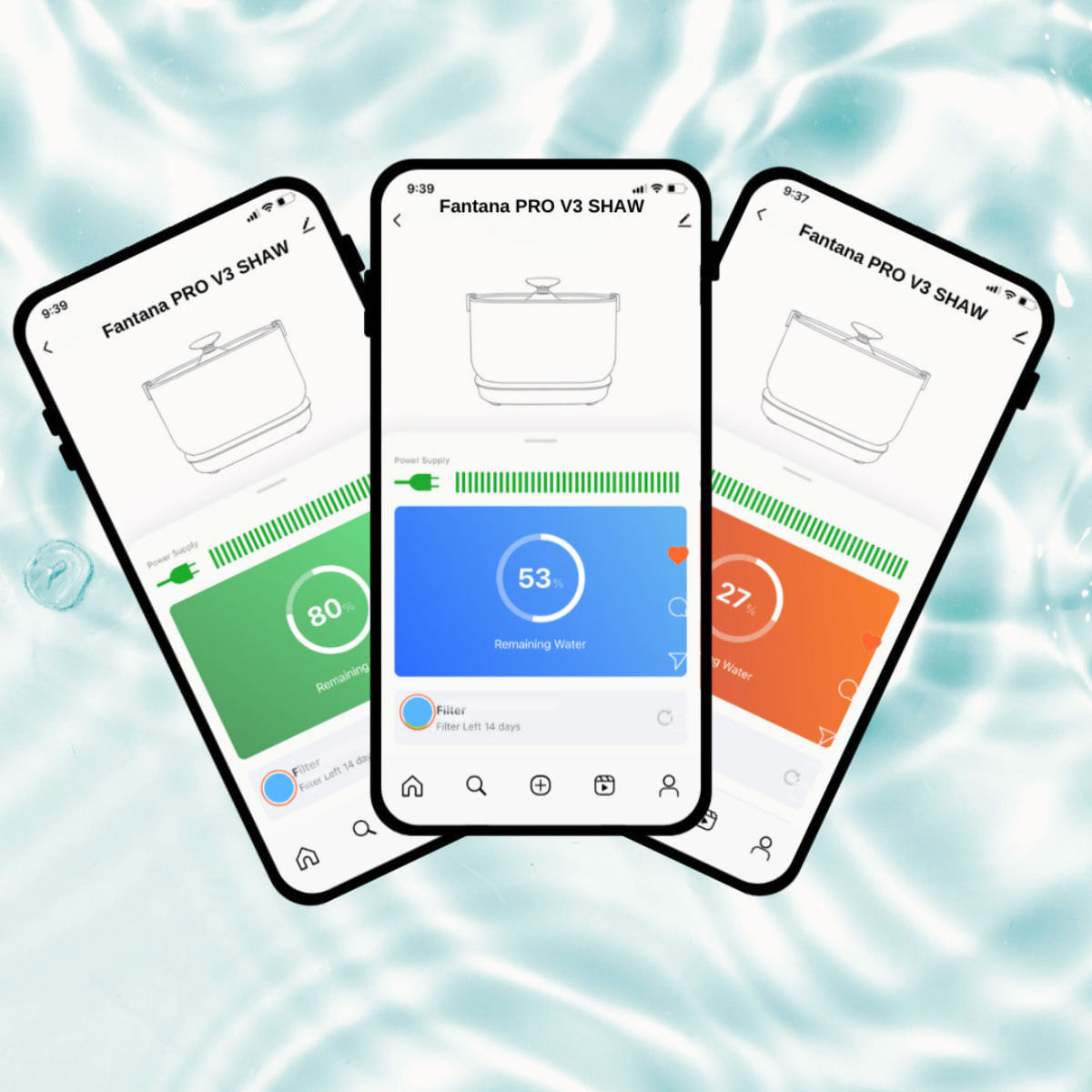 SHAW PRO V3 Smart, fântână câini, dreptunghiulară, senzor, aplicație mobilă, sistem filtrare, PVC SHAW PRO V3 Smart, fântână câini și pisici, dreptunghiulară, senzor, aplicație mobilă, sistem filtrare, PVC, alb, 2.5l - poza 4