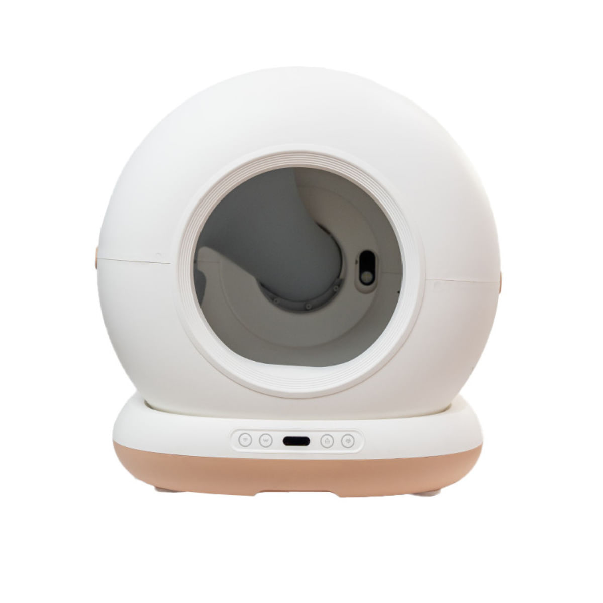 SHAW Smart Pro, litieră automată pisici, cu filtru, auto-curățare, aplicație mobilă, sterilizare UV, alb, 58.2x50.2x53 cm - poza 2