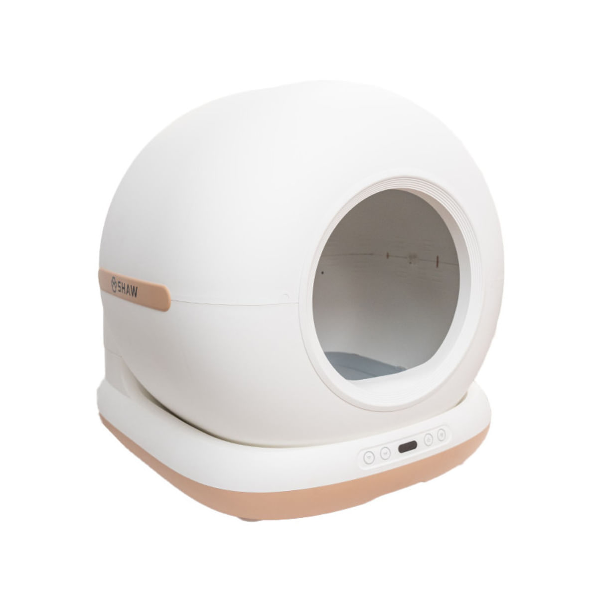 SHAW Smart Pro, litieră automată pisici, cu filtru, auto-curățare, aplicație mobilă, sterilizare UV, alb, 58.2x50.2x53 cm - poza 5