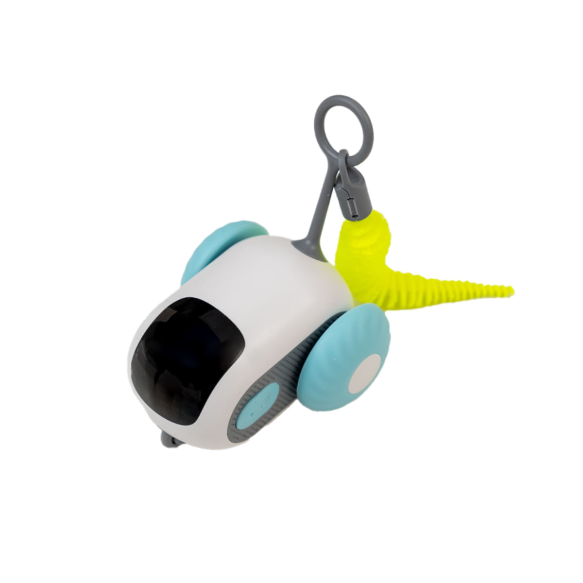 SHAW Soricel cu telecomanda & incarcare USB, jucărie interactivă pisici, inteligente, plastic, alb, 1buc - poza 4