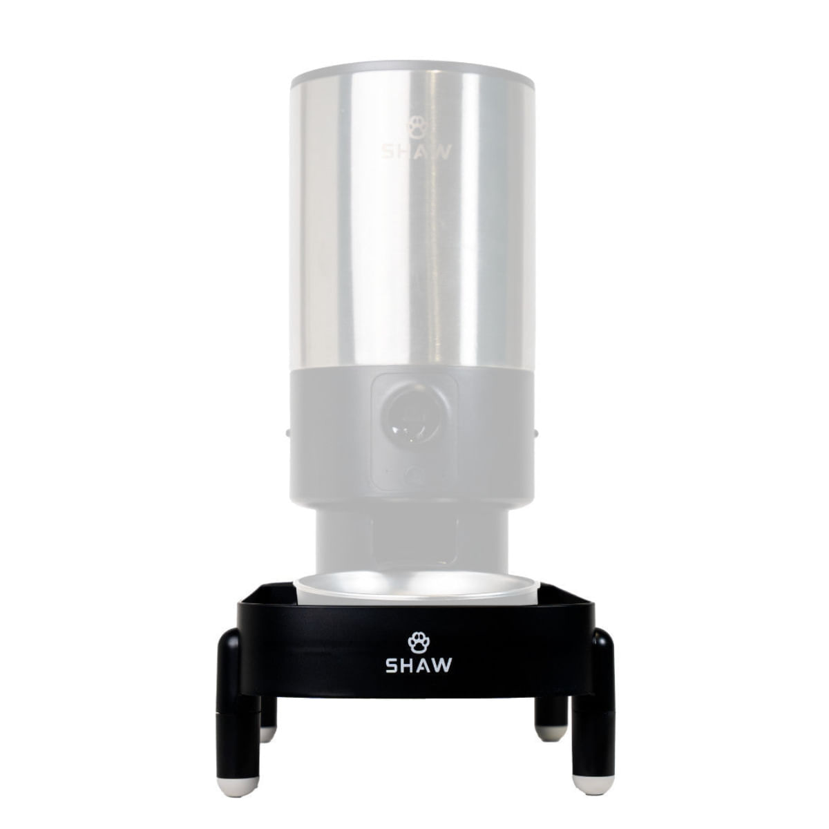 SHAW Tavă susținere si inălțare SHAW PRO V3 hrănitor automat, suport castroane câini, PVC SHAW Tavă susținere si inălțare SHAW PRO V3 hrănitor automat, suport castroane câini și pisici, PVC, alb și negru, 1buc - poza 4