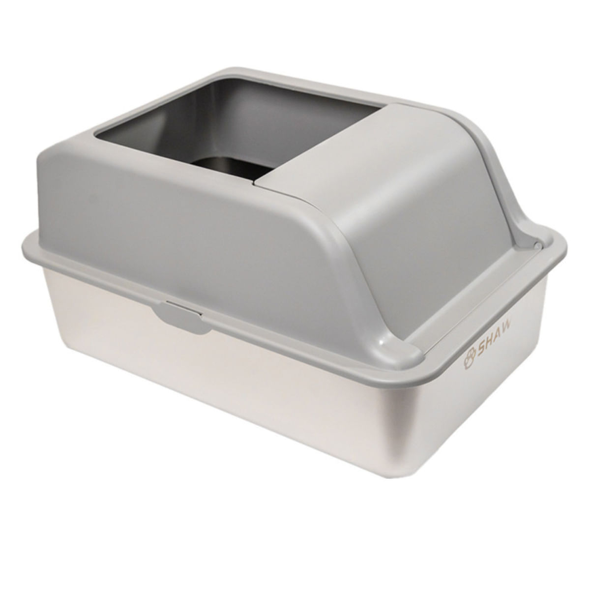 SHAW XL prag multifunctional & lopatica incluse, litieră pisici, cu ramă, gri, 60.8 29.3 cm - poza 1