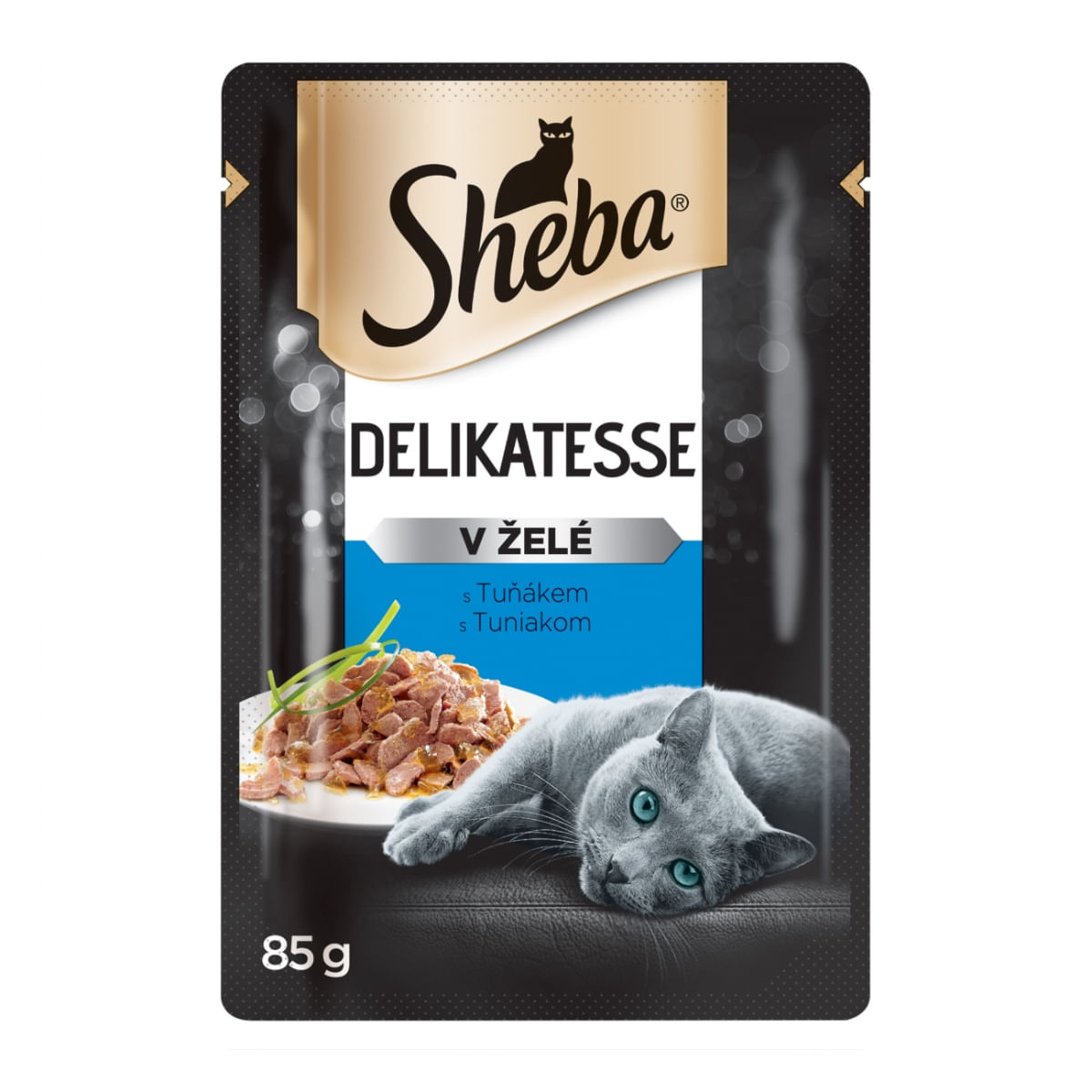 SHEBA Delicatese, Ton, plic hrană umedă pisici, (în aspic), bax, 85g x 28buc - poza 2