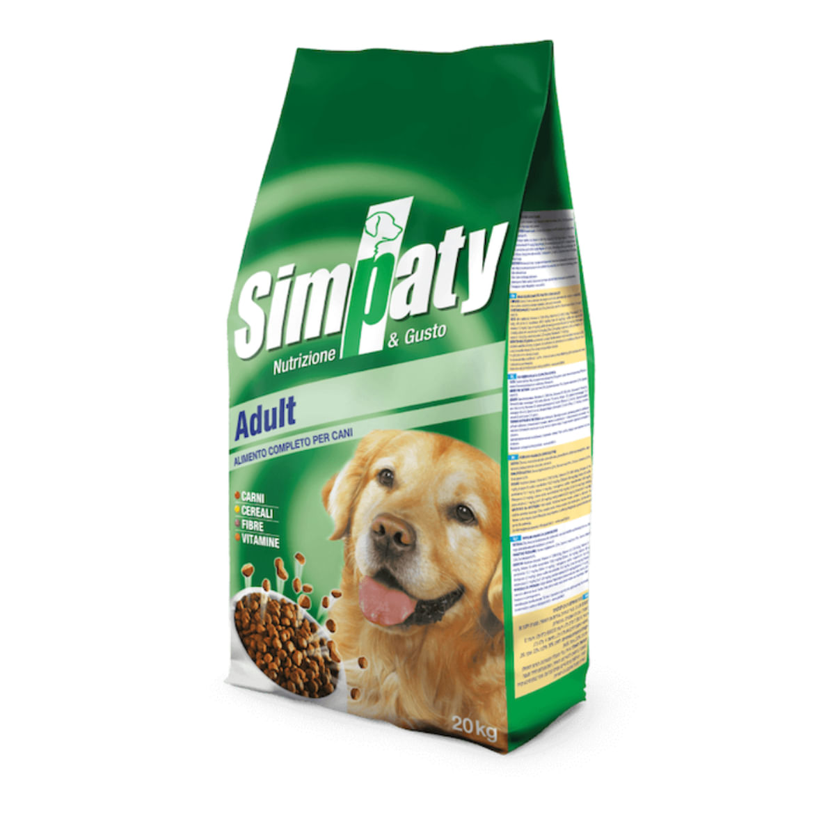 SIMPATY Adult Completo, XS-XL, Carne, hrană uscată câini, 20kg - poza 1