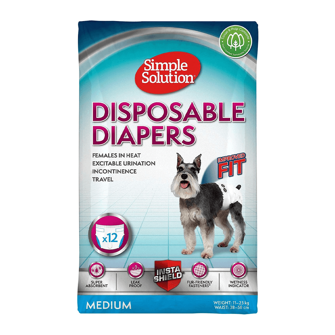 Simple Solution Scutece Caini Medium (pt. Femele) 12 buc - poza 2