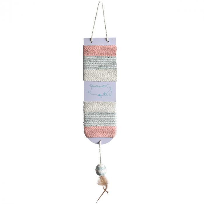 Sisal pentru pisici Bobby Time, 73 x 12.5 cm, Roz