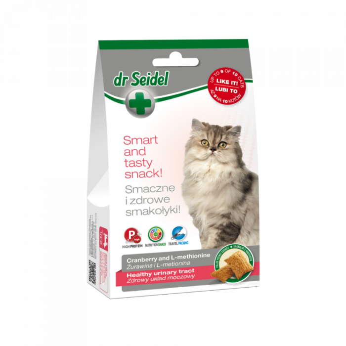Snack pentru santatea tractului urinar, Dr. Seidel, pentru pisici, 50 g