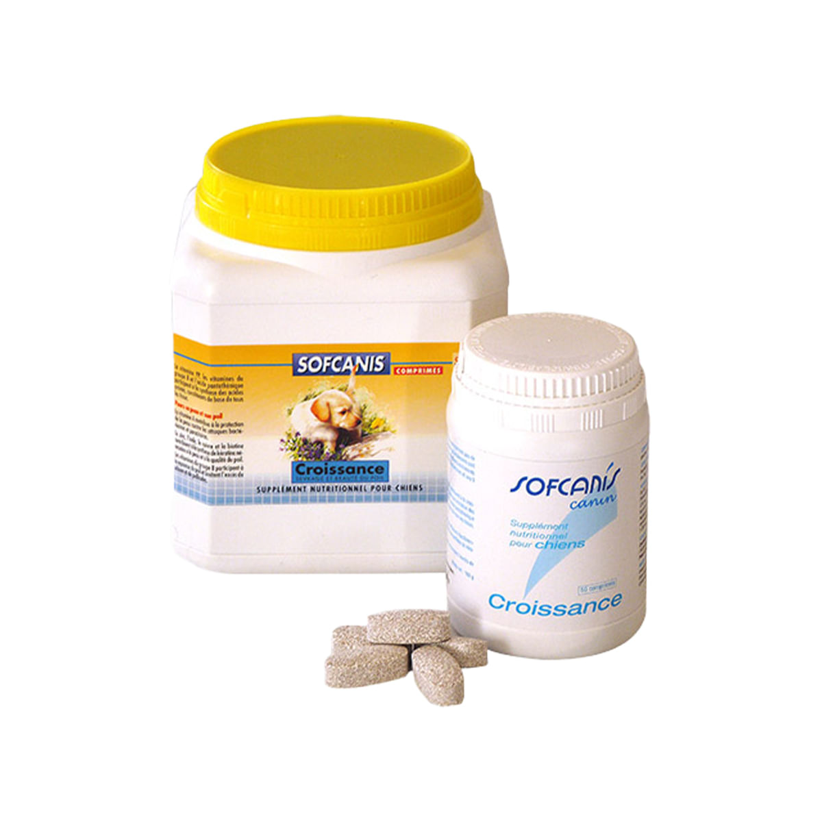 SOFCANIS Croissance, supliment sistem osos câini junior, comprimate SOFCANIS Croissance, XS-XL, supliment sistem osos câini junior, flacon, 50 comprimate - poza 1