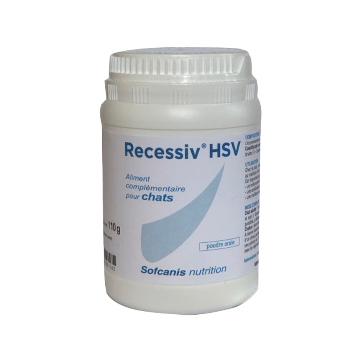SOFCANIS Recessiv HSV, supliment sistem imunitar pisici, pudră SOFCANIS Recessiv HSV, supliment sistem imunitar pisici, flacon, 110g pudră - poza 1